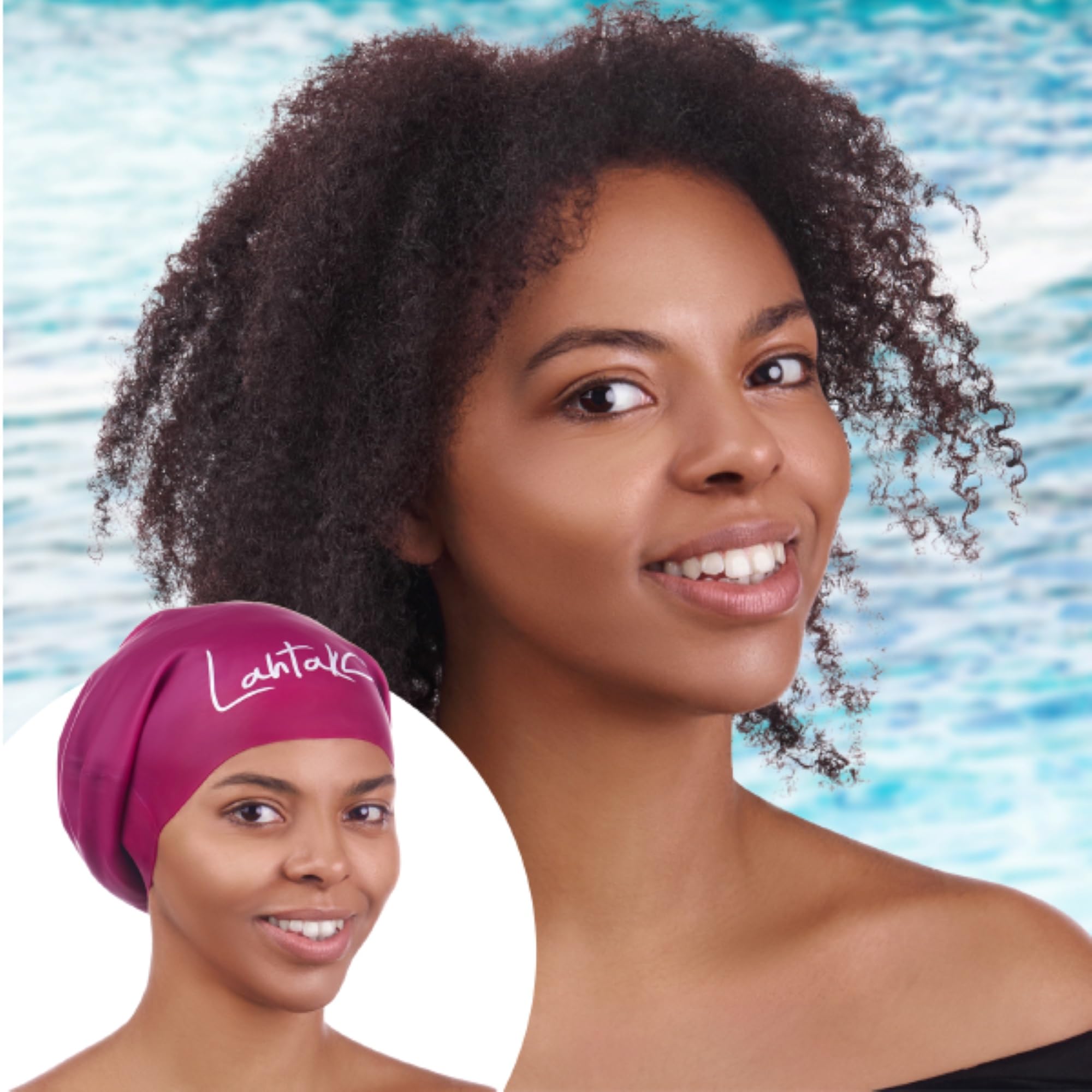 Bonnet De Bain Extra Large En Silicone - Pour Cheveux Longs, Dreadlocks Et Locks - Confort Maxi & Protection Imperméable