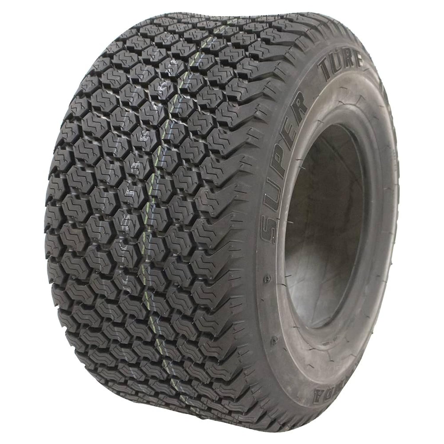 Stens 160-413 Tire Compatible With/Replacement For Exmark Vantage 5114041, 105000868B1, 24311078 816 Max Load Capacity, 22 Max PSI, 8" Rim Size, 18x8.50-8 Tire Size, Super Turf Tread Lawn Mowers
