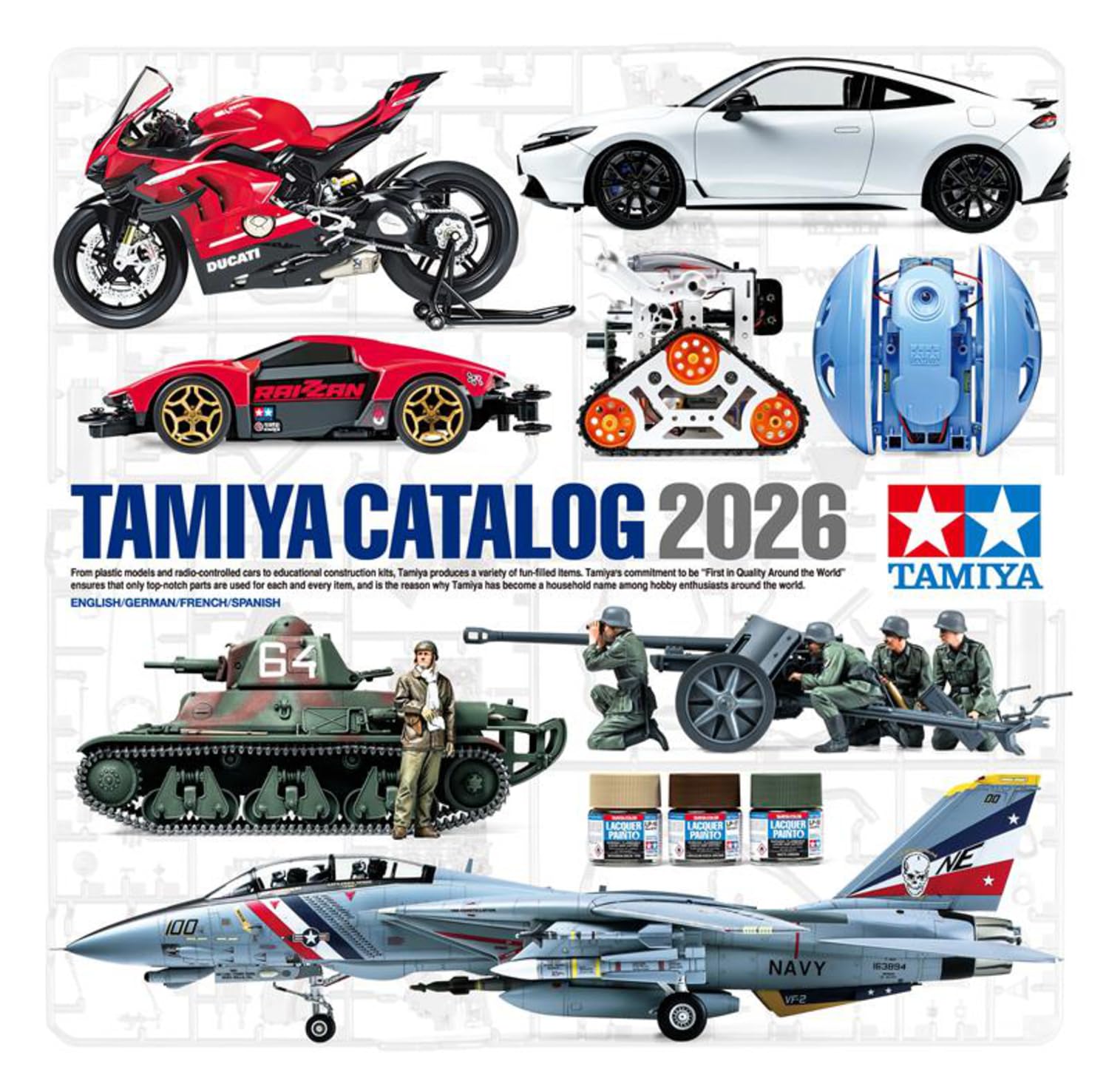 Tamiya 64463 Catalogue 2026 (GB/DE/F/E) - Plastic Catalogue, Catalogue, Stand Model Making