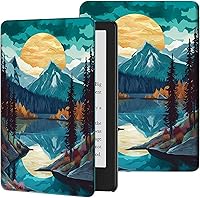 Vista 8 de Rossy Funda para Kindle de 10ª generación 2019, delgada, de piel sintética, ajustable, con encendido y apagado automático para Kindle de 10ª