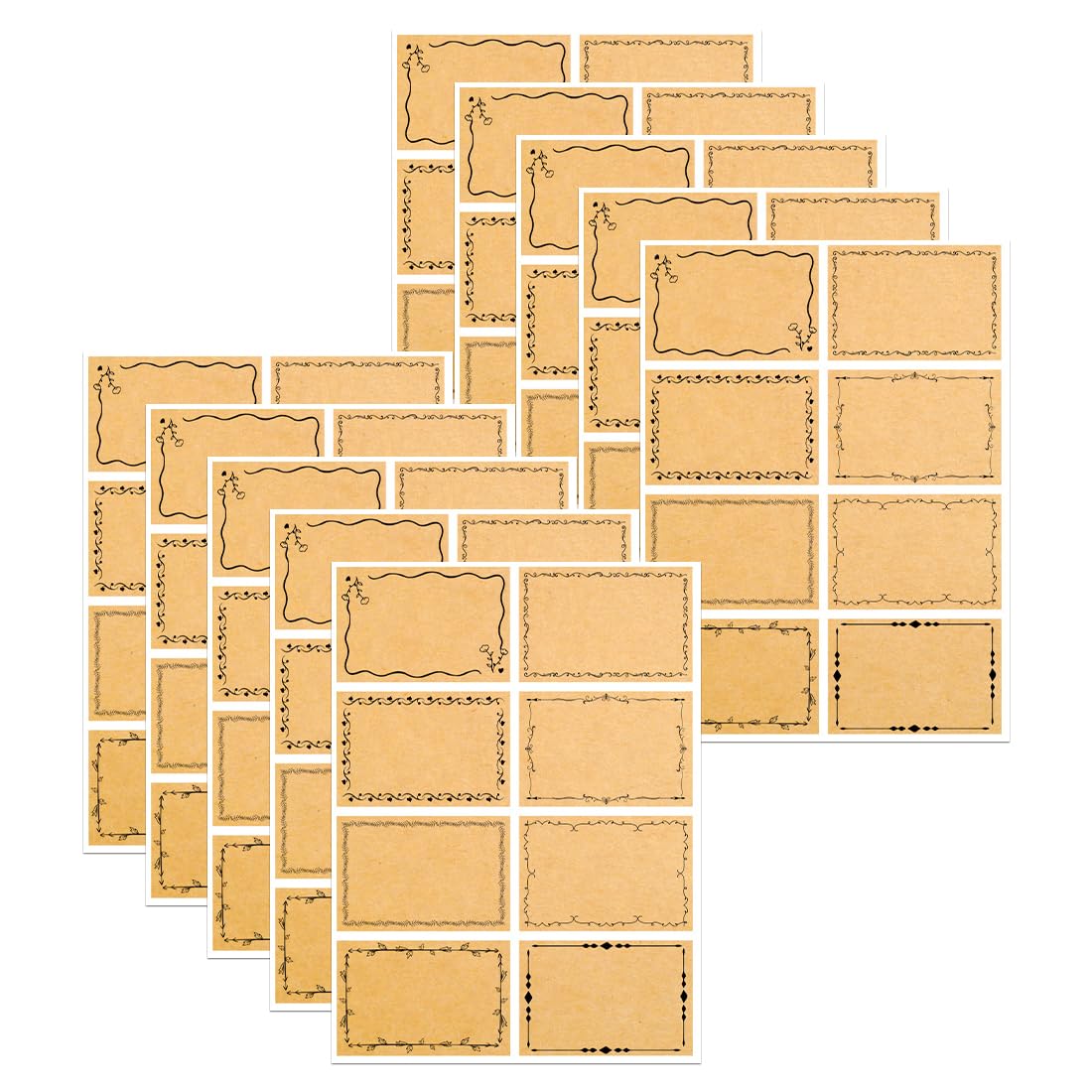 80 Etichette Adesive Carta Kraft - Per Organizzazione Casa E Ufficio - Foto 11