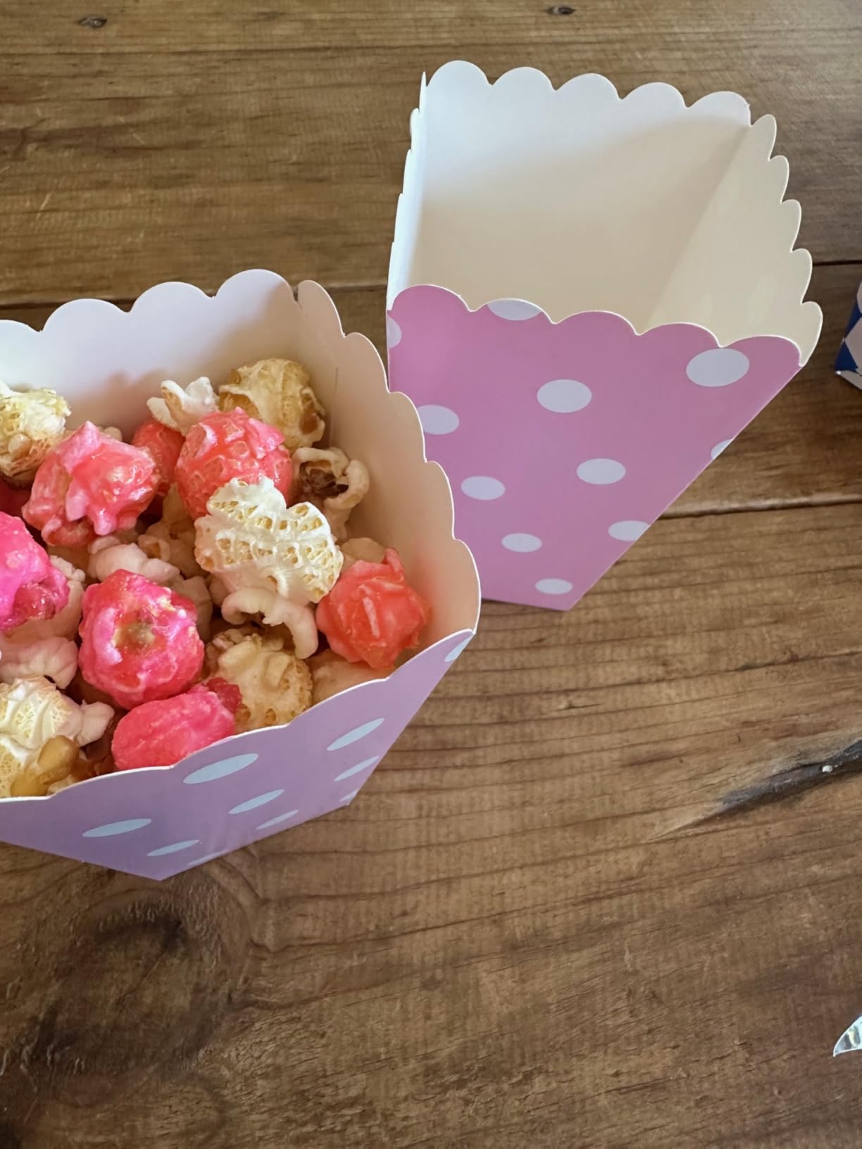lasuroa 24pcs Cute Pink Popcorn Boxes, Mini Cardboard Popcorn ...