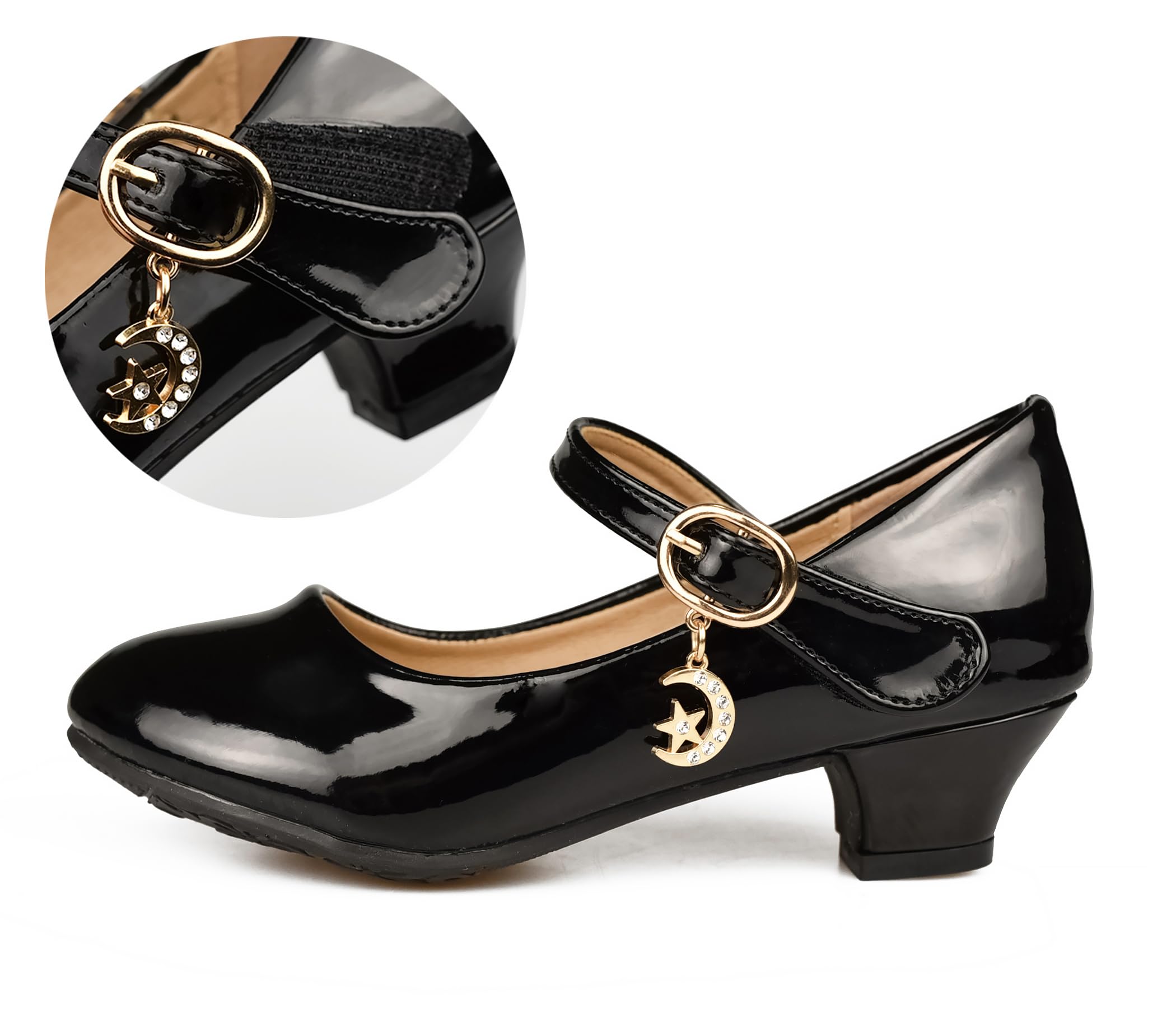 Chaussures de Princesse à Talon pour Filles Mary Jane Élégante