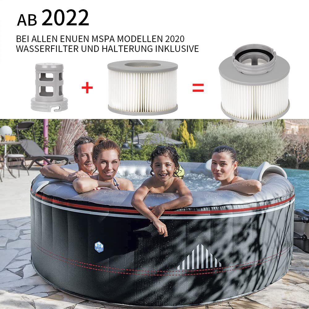 WuYan Adapter podstawy ślimakowej zamienne do akcesoriów do spa z hydromasażem dla Mspa, kompatybilny z Mspa B0302950 najnowszy wkład filtracyjny 2020-2021 uchwyt na filtr śrubowy