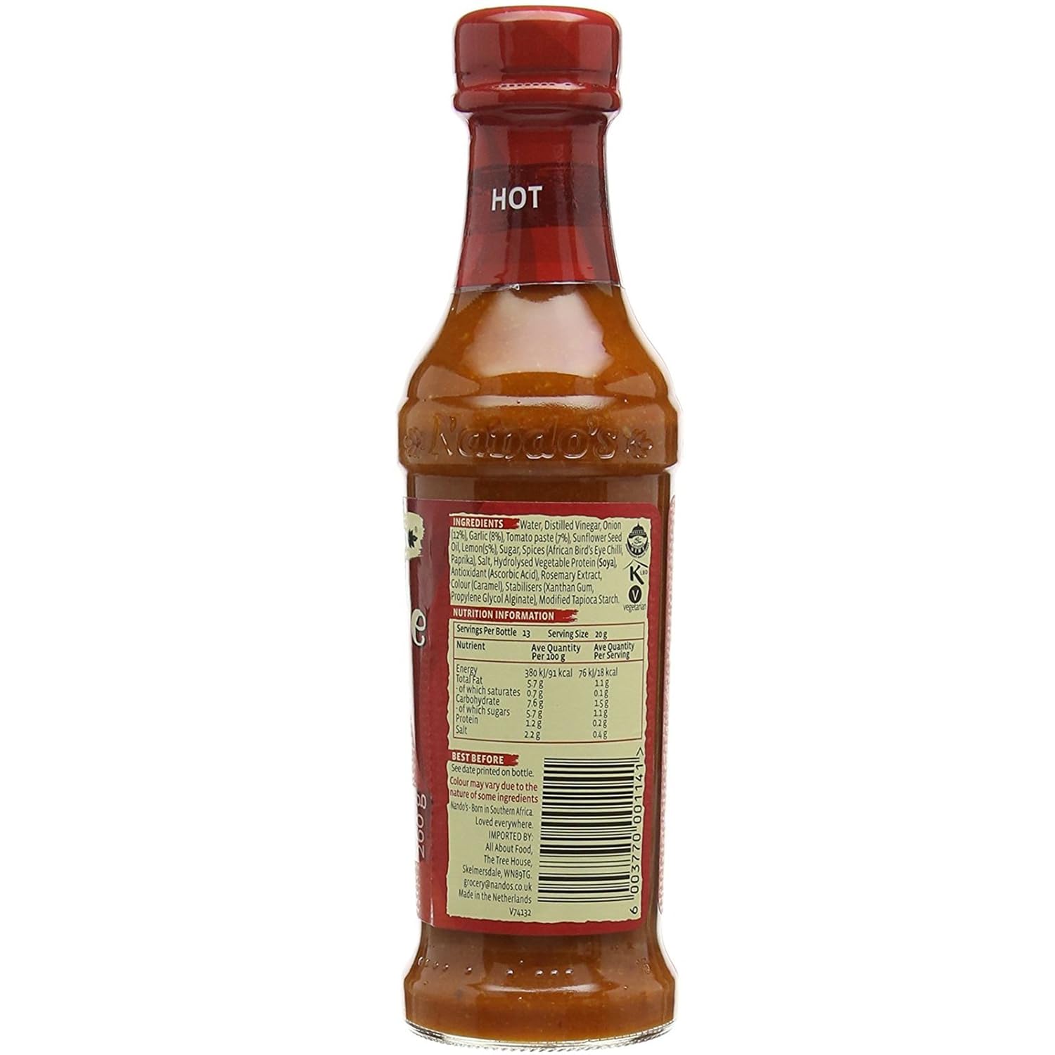 Nando's Hot Peri-Peri Marinade (260g) - Pack of 2