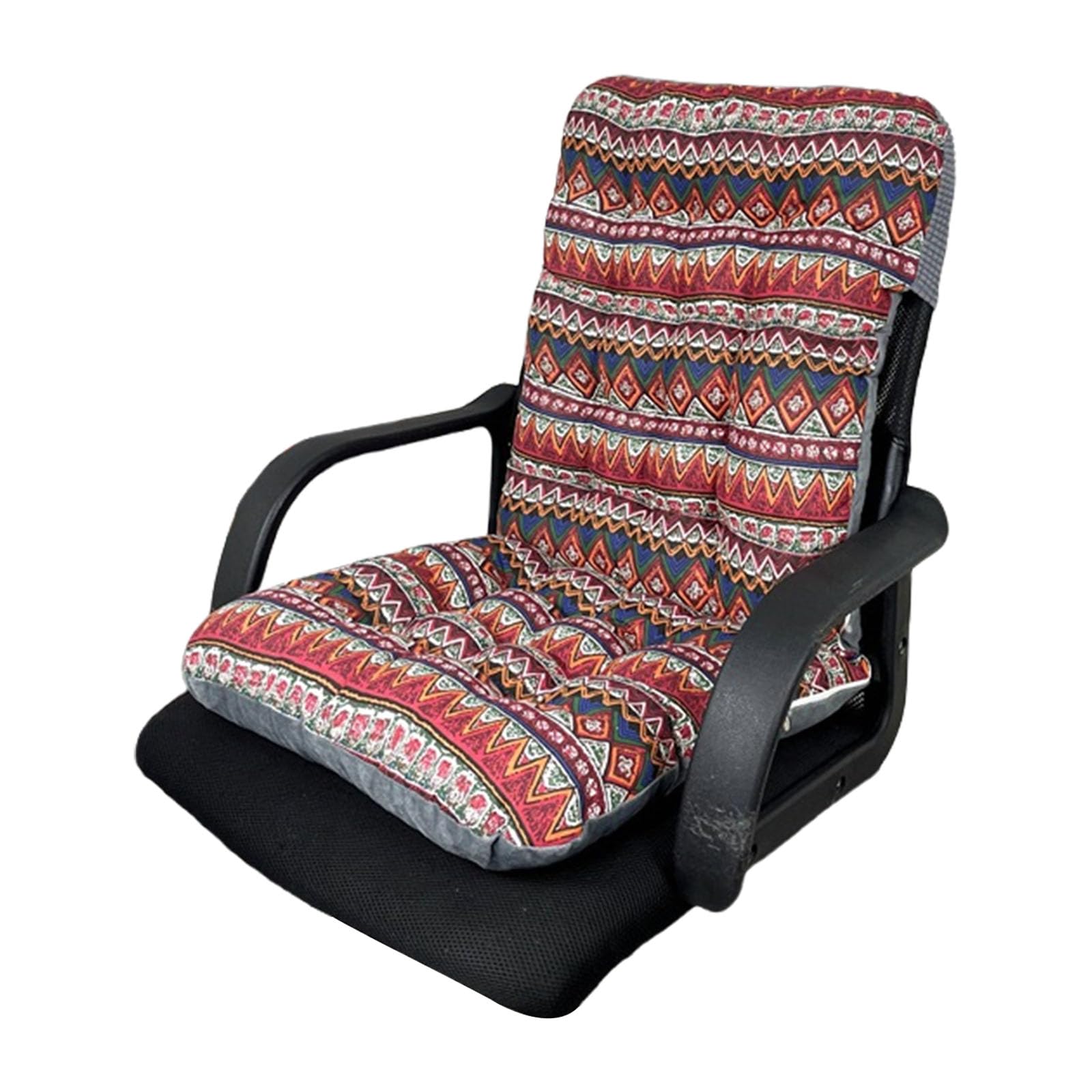 ZEPFJHE Supportive High Back Chair Cushions for Indoor and Outdoor Relaxation, Secure Attachments with Tie Outdoor Chaise Lounges Cushions