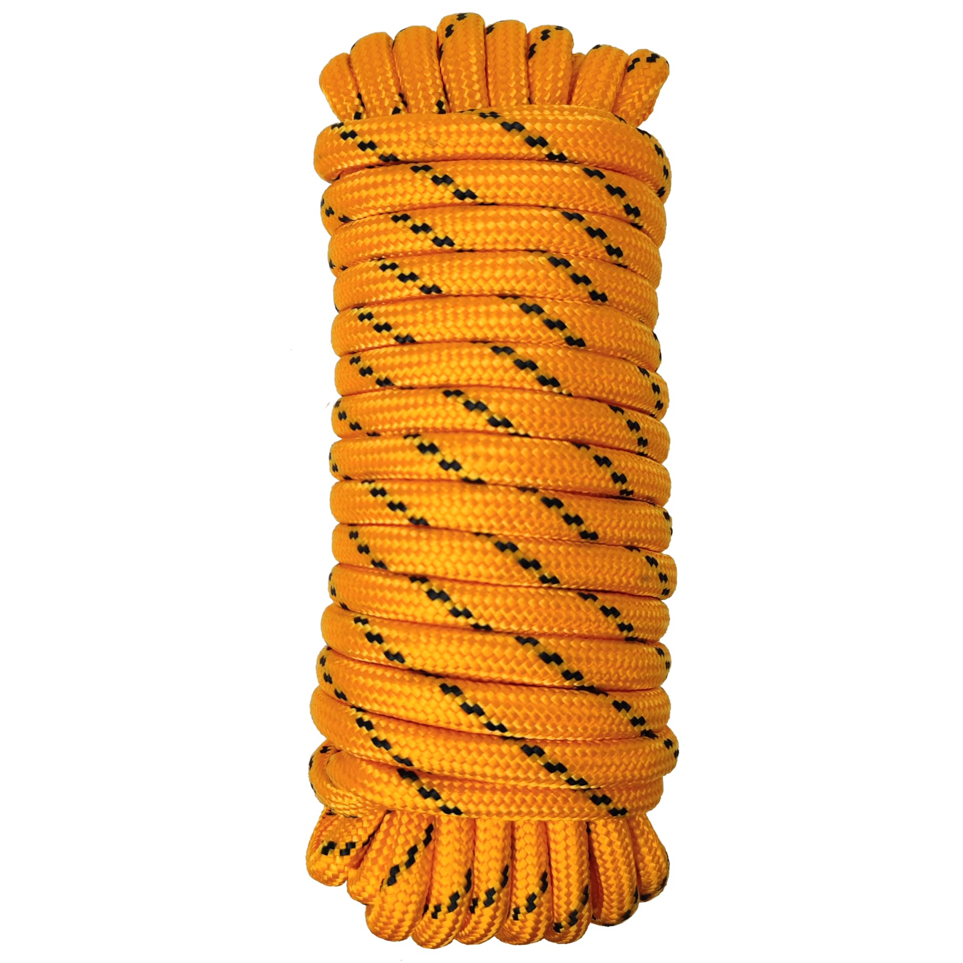 Diamond Braided Polypropylene Rope Nylon Rope Mix Thick Heavy Duty Ropes 1/2 inch 50ft High Strength Perfect for Clothesrope Camping Hiking and Other Outdoor Activities Orange 50ft