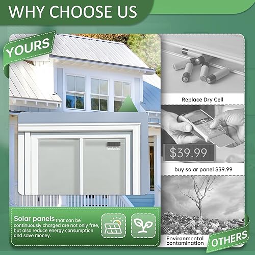 Miniatura 6 de Persianas enrollables motorizadas, persianas automáticas opacas con panel solar, persianas inteligentes inalámbricas para ventanas, persianas