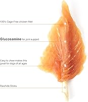 Vista 9 de Jungle Calling Golosinas para perros, palitos masticables envueltos en carne seca de pollo, aperitivos masticables de larga duración, suplemento