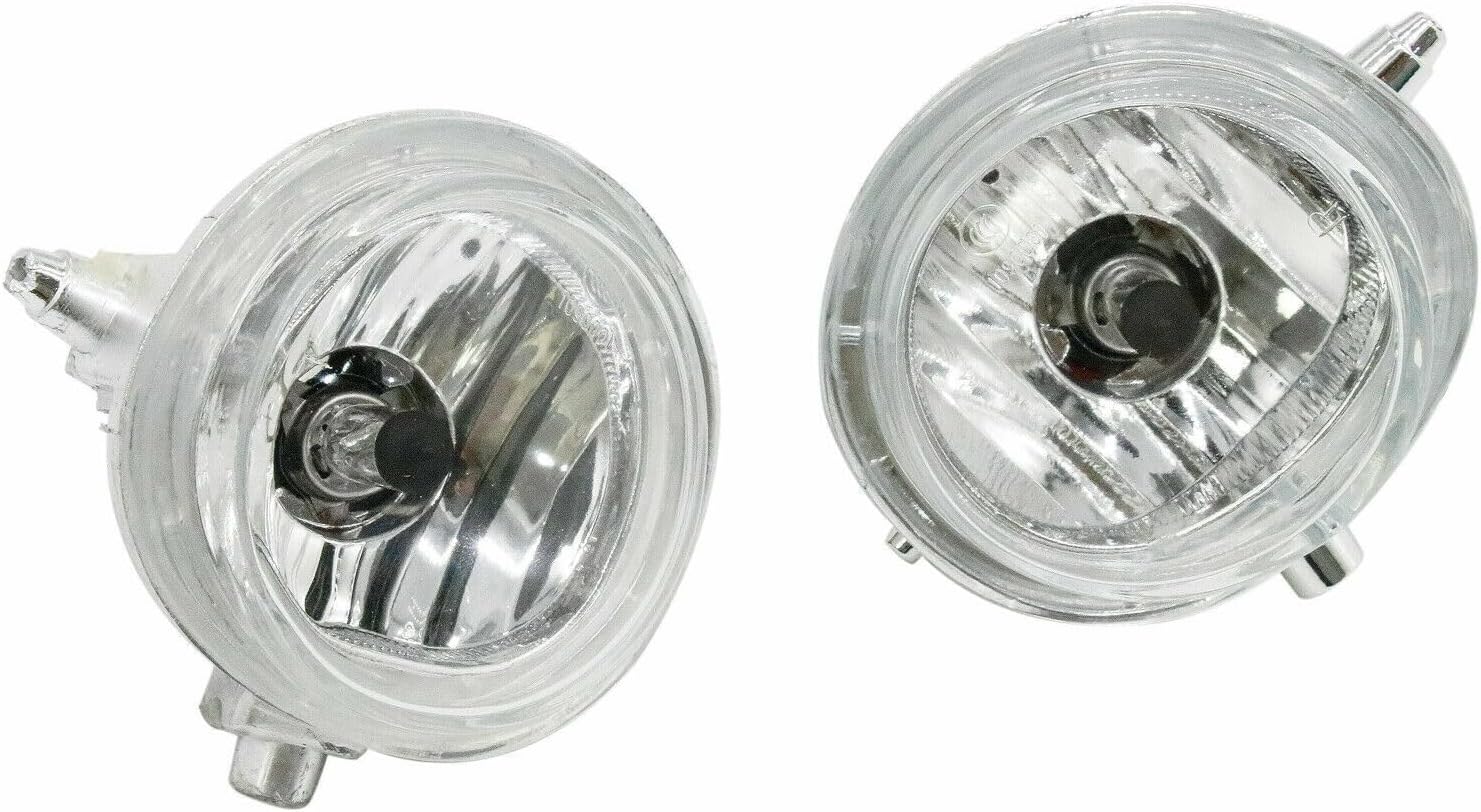 Pair Front Fog Light Driving Lamps LH+RH Compatible for Mazda 3 6 5 MX-5 Miata CX-7 Fits OE LE45-51-690C LE46-51-680 MA2592108 MA2593108