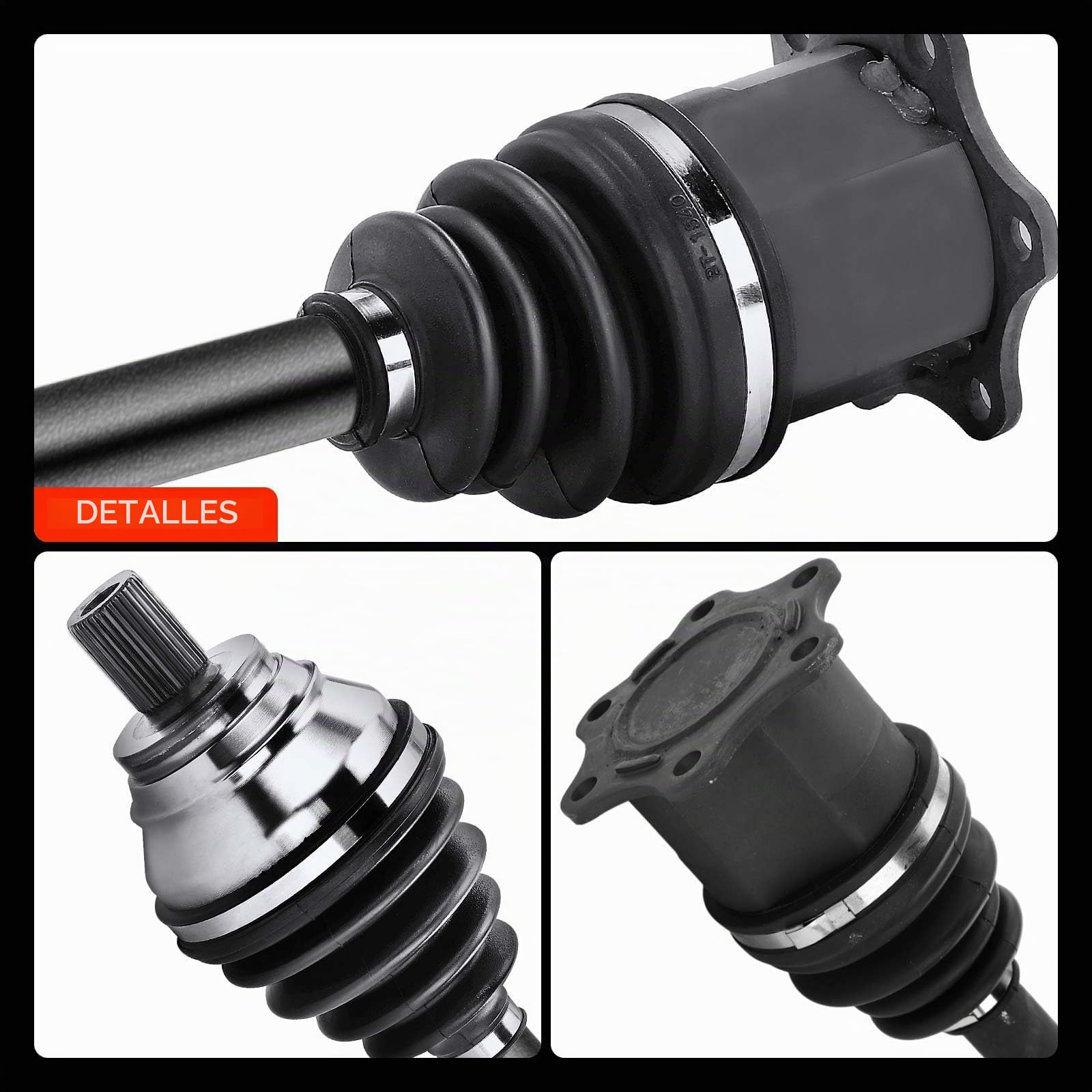 Frankberg Eje de transmisión semieje eje delantero izquierdo 1K0407271FB | transmisión automática; Compatible con: Altea XL 5P5 5P8, Limusina A3 8VM 8VS, A3 8V1 8VK, O.c.t.a.v.i.a III 5E3 NL3 NR3