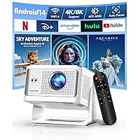 Alwtniet Proiettore Portatile 4K 8K [1080P Nativo e App Integrate] Mini Videoproiettore