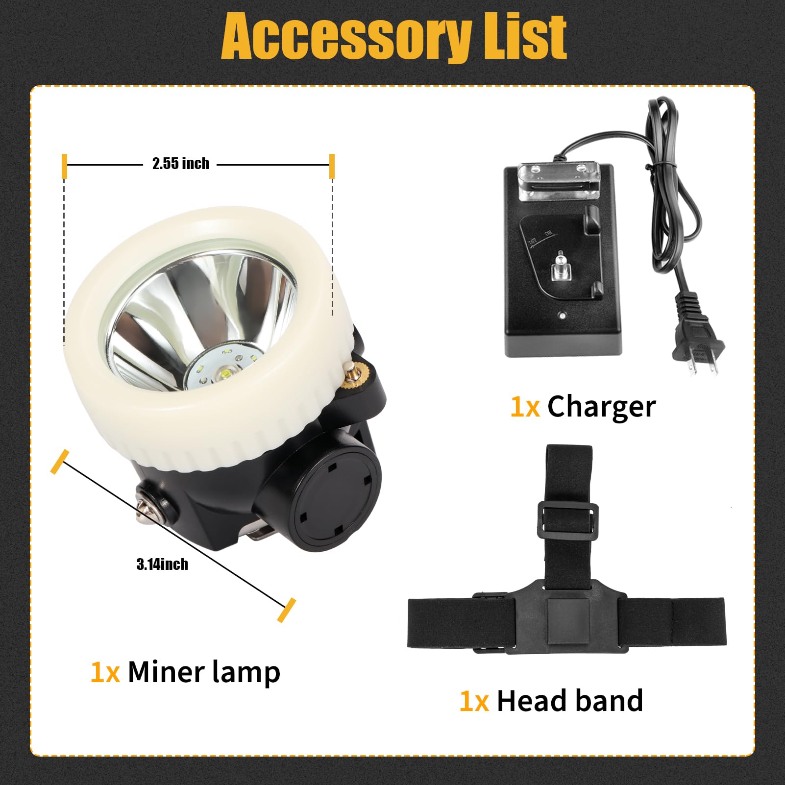 Lampe frontale rechargeable à 7 LED super lumineuses anti-déflagrantes pour chasse, exploitation minière, camping, pêche, randonnée, aventure en plein air