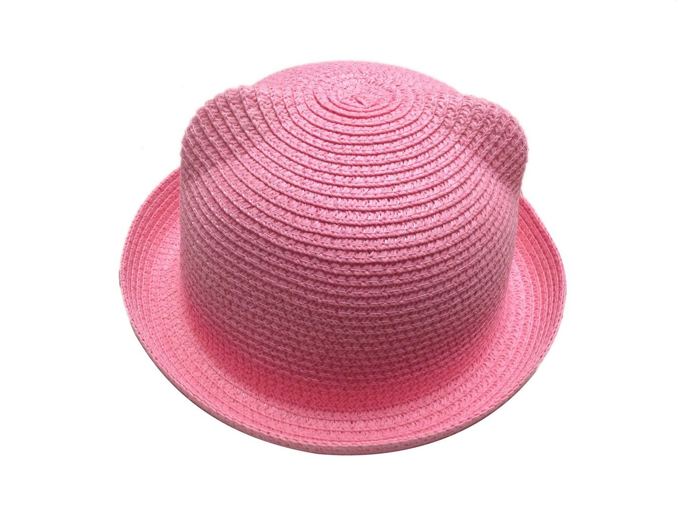 ACVIP Niños Sombrero Monótono Gato Pendientes niña niño melón Gorro Sombrero De Paja De Cúpula 11 Colores