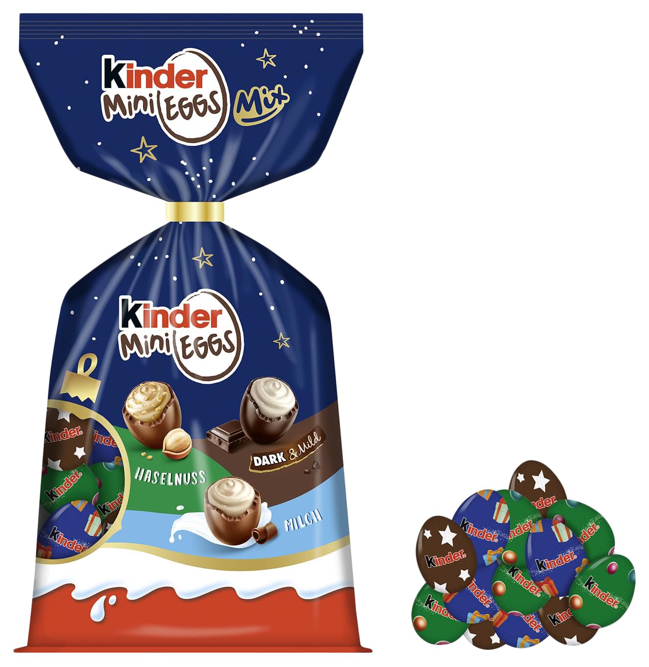 kinder Mini Eggs Mix - Filled Chocolate Specialty for Christmas - 260g ...