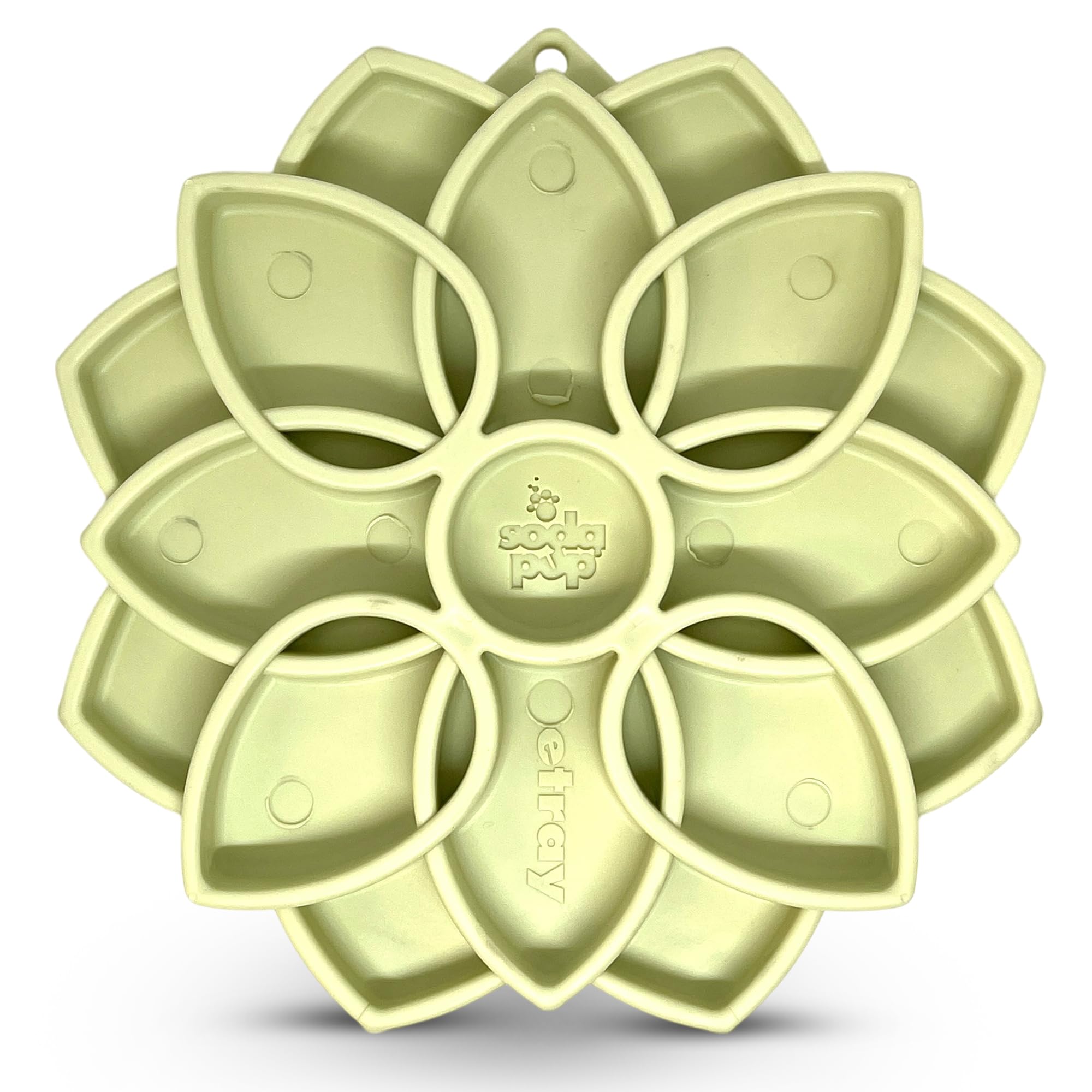 SodaPup Mandala Softie eTray –Durable Enrichment Feeder Made in USA, Non-Toxic, Pet-Safe, Food Safe Rubber for Mental Stimulation, Avoiding Overfeeding, Fresh Breath, Digestive Health, Calming, & More — image 1