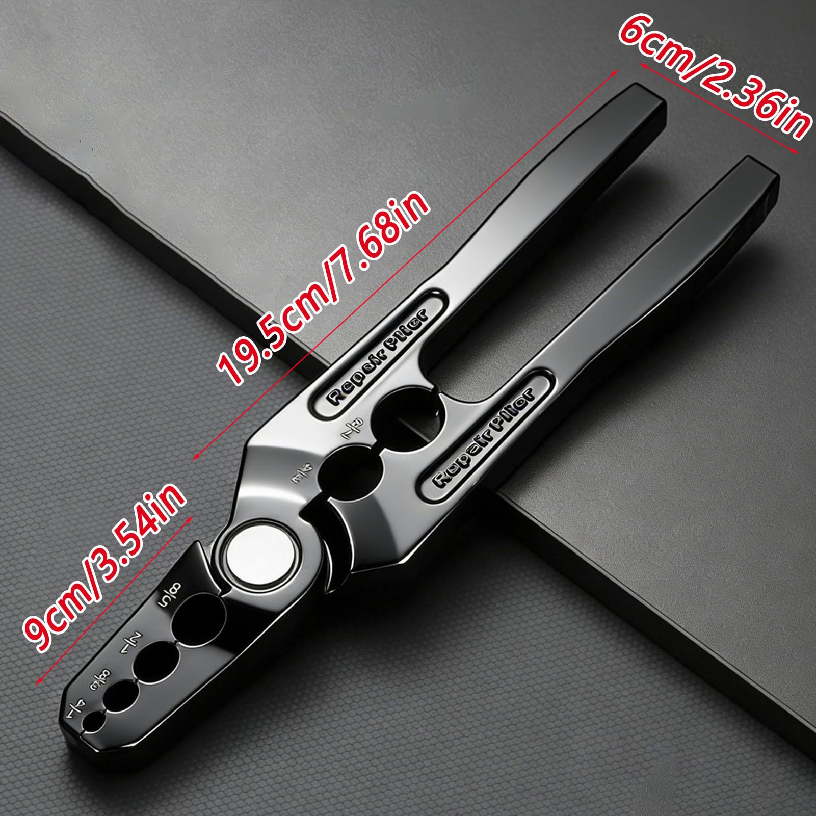 Pince à Réparer Tubes Cuivre - Outil manuel en aluminium à 6 trous pour arrondir les tuyaux - Pince redresseuse pour tube aplati | Pour installations frigorifiques et fuites de réfrigérant