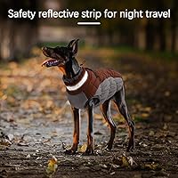 Vista 3 de Chaqueta de invierno para perro, acogedora y reflectante, impermeable, resistente al viento, cálida prenda para mascotas, cómoda ropa de forro polar