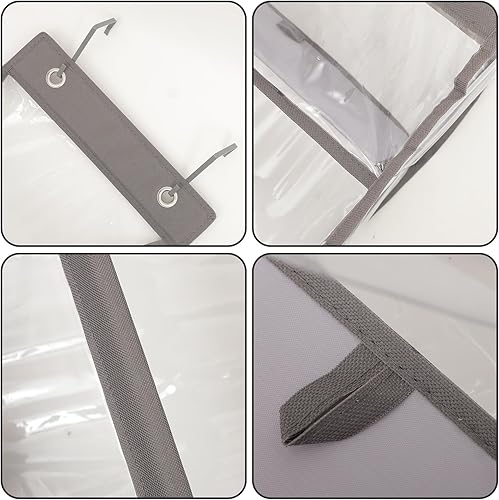 Miniatura 5 de VICASKY Over The Door Hanging Storage Bag Pocket Organizer with Hooks Oxford Cloth Multi-Purpose Shoe and Item Holder for Closet and Wall Space