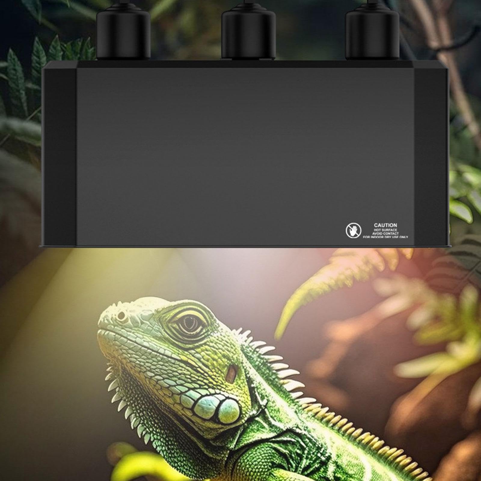 predolo Pantalla Triple para Reptiles con Orificios de Ventilación para Serpientes,