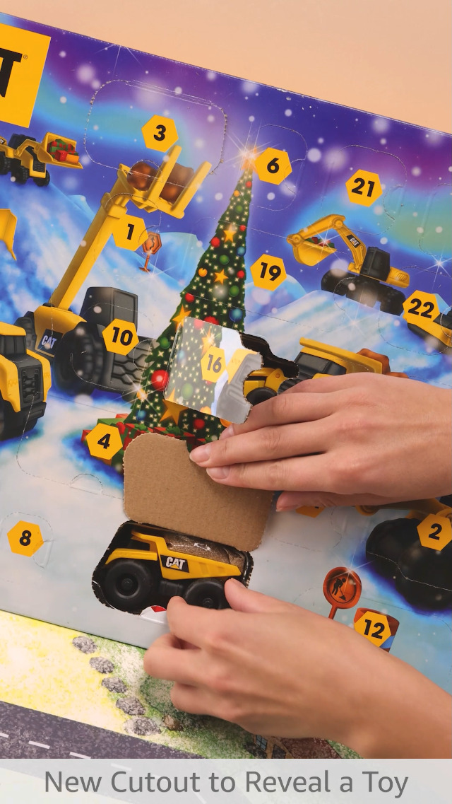 CatToysOfficial Calendrier de l'Avent CAT Little Machines | 24 petits CatToysOfficial Calendrier de l'Avent CAT Little Machines | 24 petits