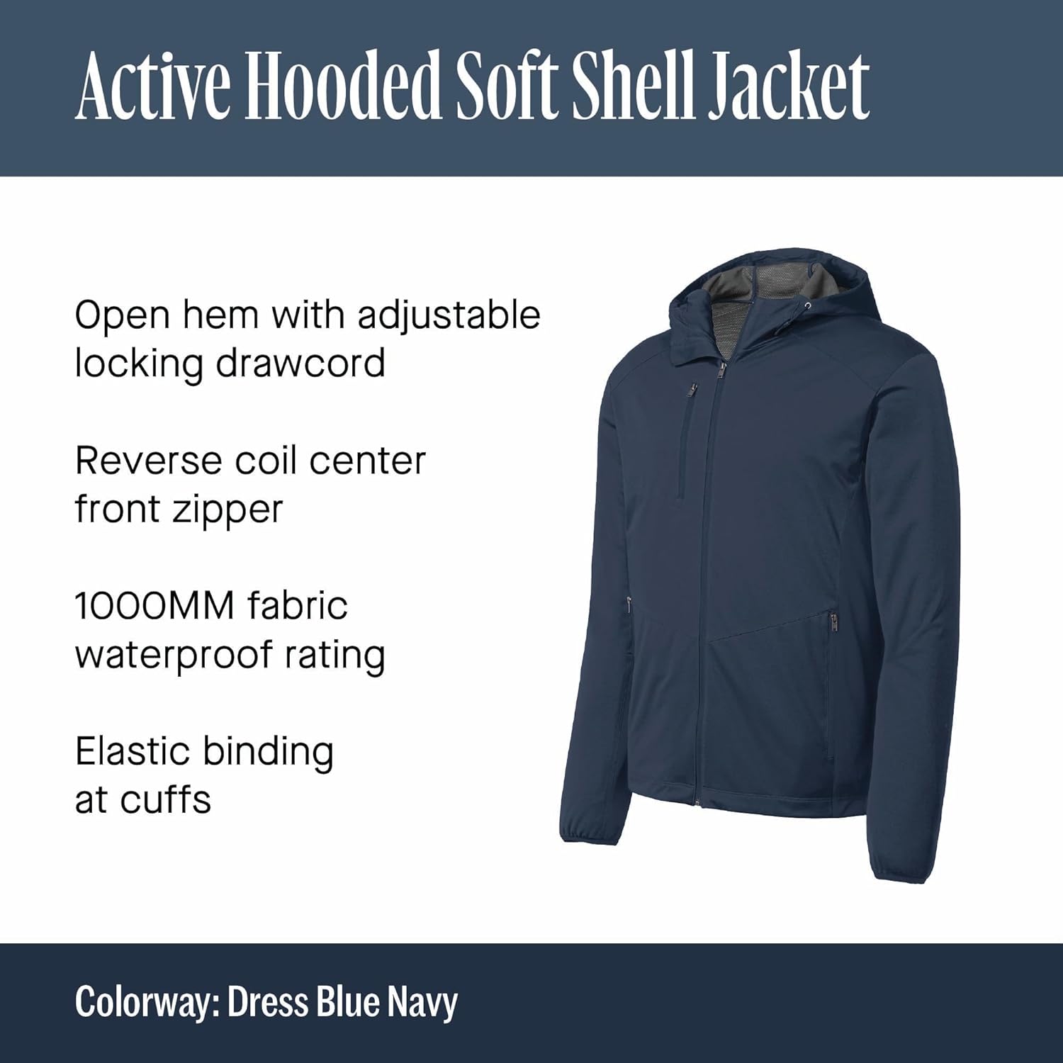 Port Authority Active Hooded Soft Shell Jacket - Image 5