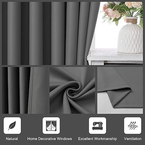 Miniatura 5 de Cortina plisada de bajo consumo para ventana, de techo a piso, extra con ganchos y alzapaños para hotel, apartamento, barra transversal y cortina