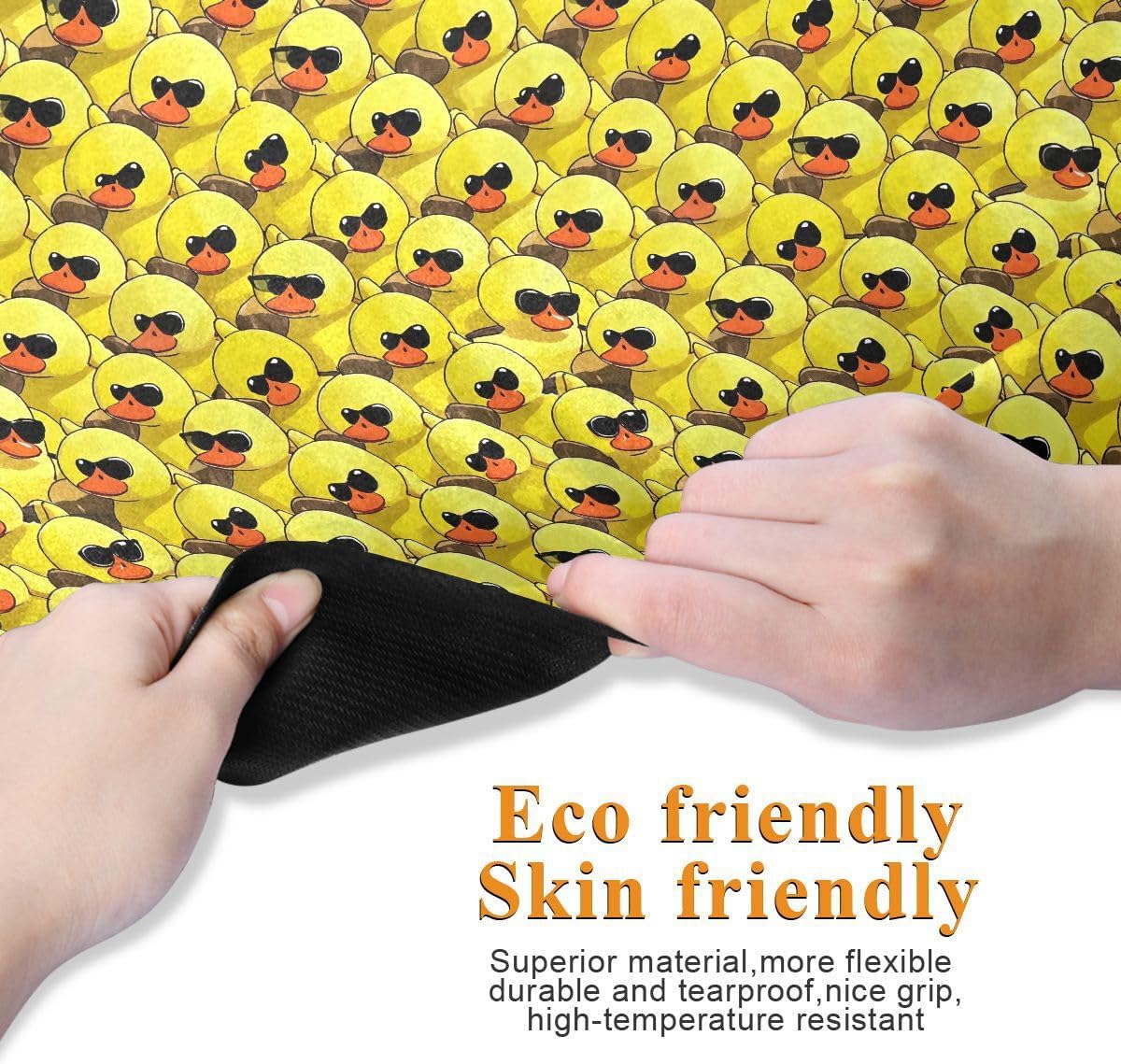 ALAZA Duck Sunglasses Art Yoga Mat Non Slip Fitness Exercise Mat, Workout Mat for Yoga, Pilates and Floor Exercises