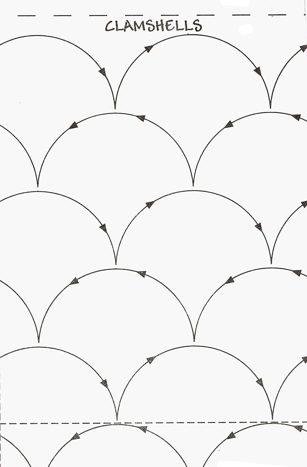 Quilt Pattern On A Roll Clamshells 9 1/2in x 26