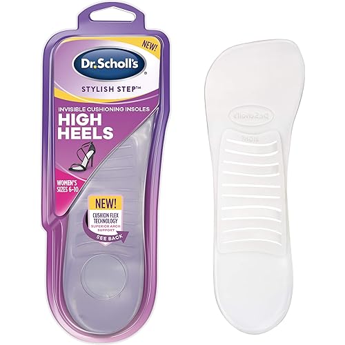 Dr. Scholl's Invisible Cushioning Insoles for High Heels for Women's 6-10