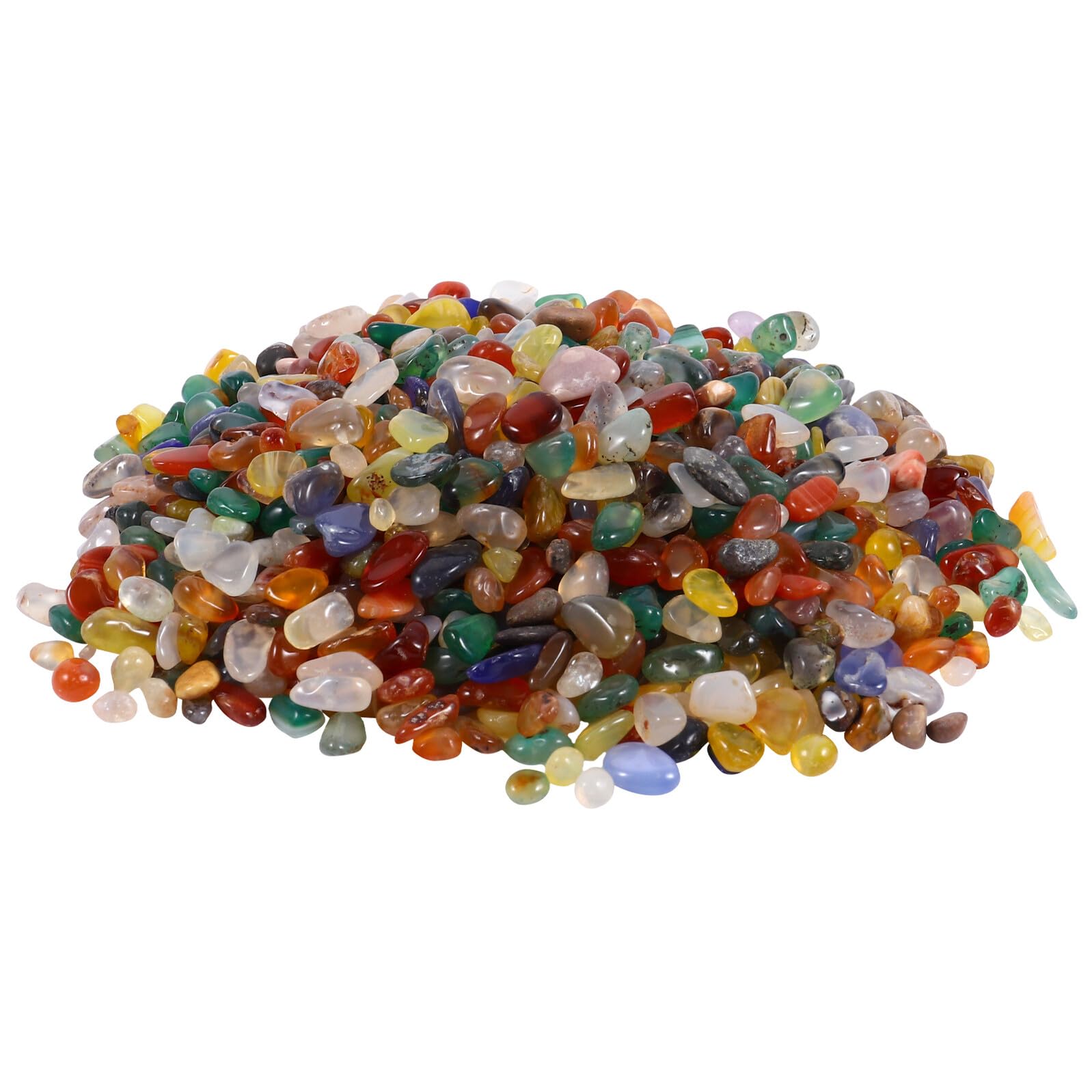 Remplissage vase et aquarium avec le gravier d'agate coloré IMIKEYA en pierres naturelles 300g