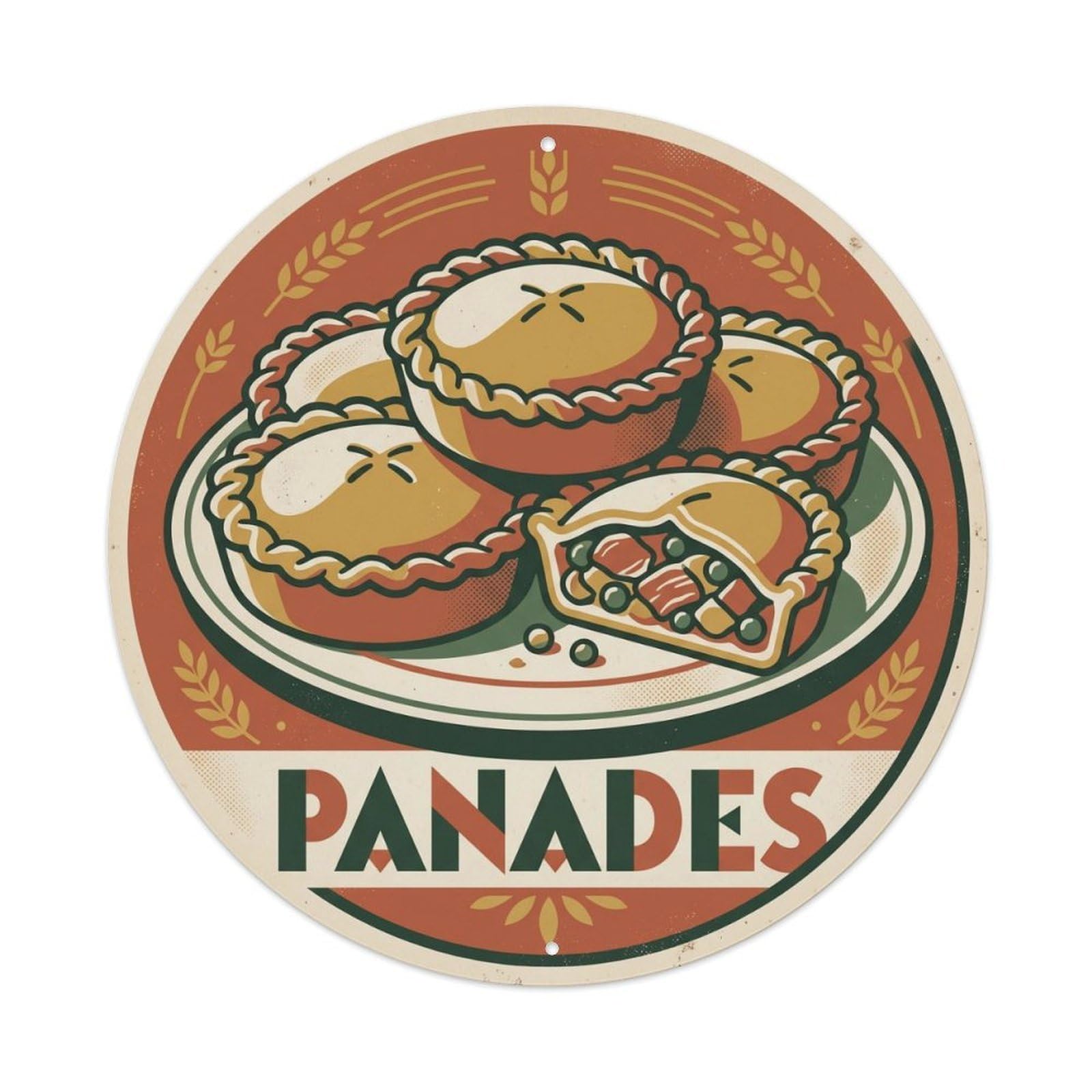 Mallorca Panades Local Cuisine Travel Island Metal Tin Sign