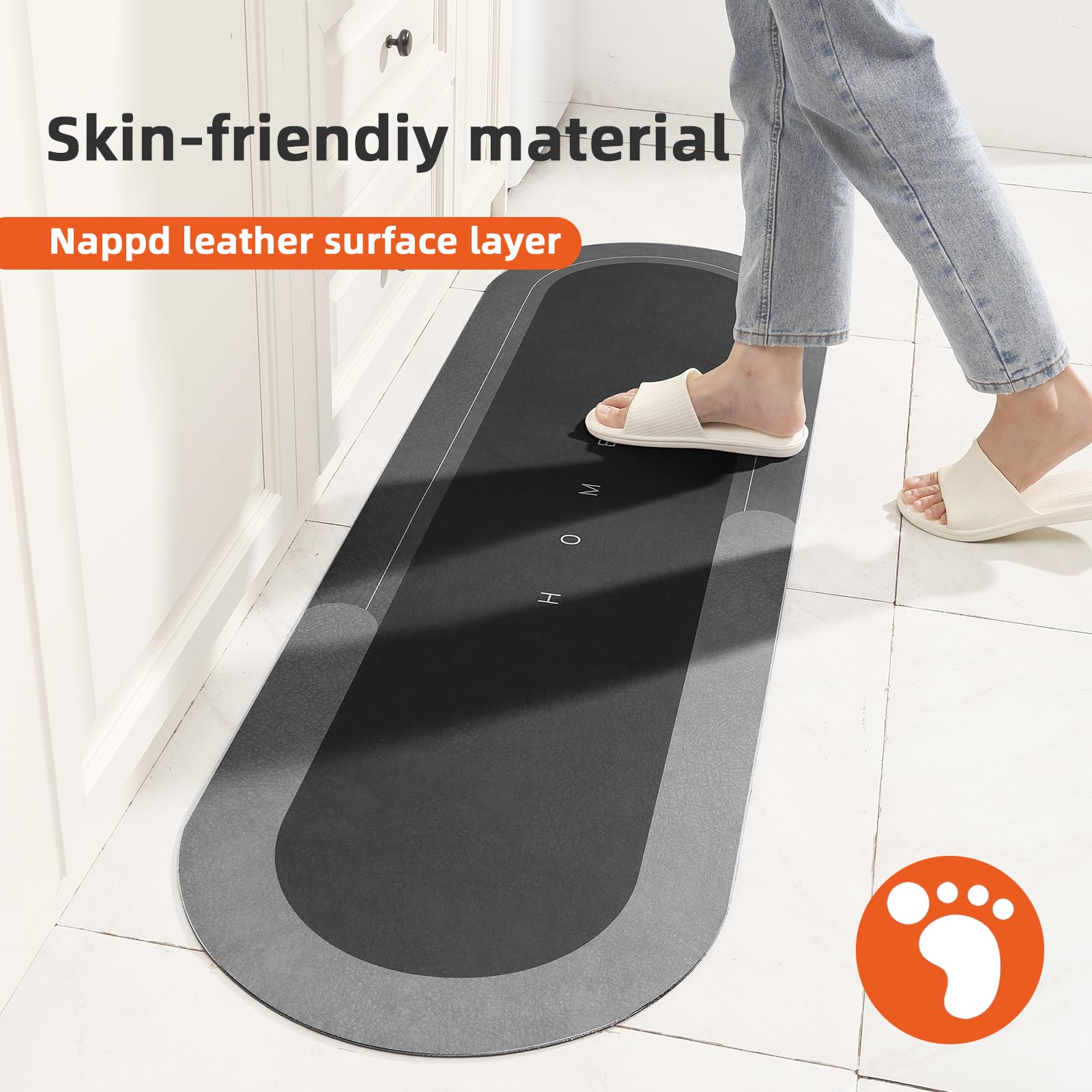 Topzywlc Kitchen Mat Non Slip Anti Mould 45 * 150 cm, Quick Dry Magic Kitchen Floor Mat, for Bathroom Bedroom, Kitchen - Image 2