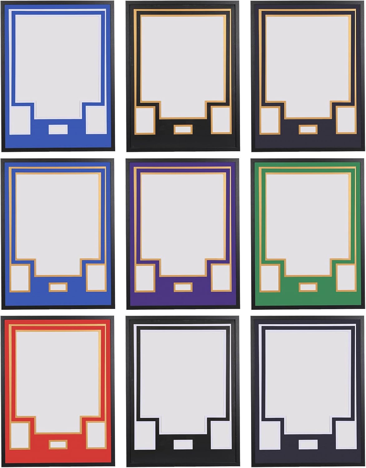 Nice C Custom Jersey Frame Display Case with Customized Color Mat, Wall Mount DIY Jersey Frame with Photo Slots, Personalized Shirt Display Shadow Box, with Hardware Kit, Signature Display, Sports