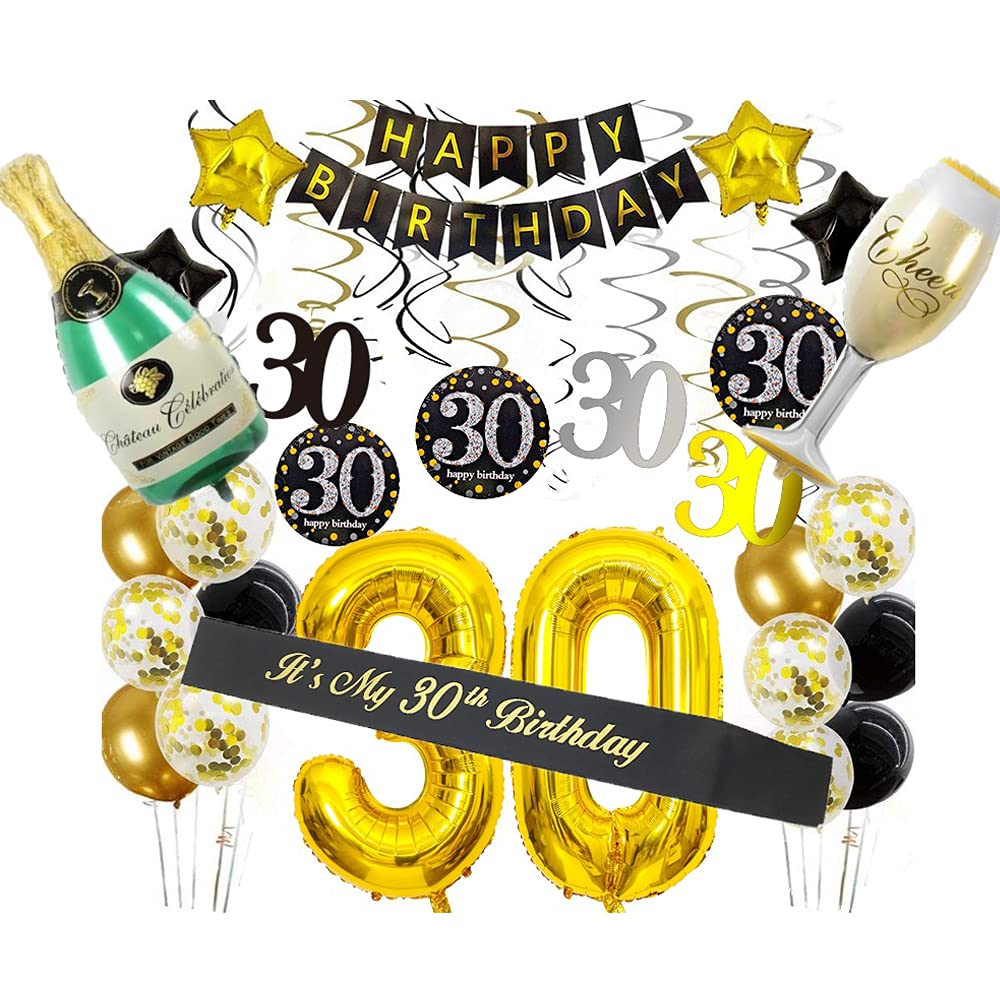 Buy 30th Birthday Decorations Supplies Kits for Men or Women, 34PCS 40