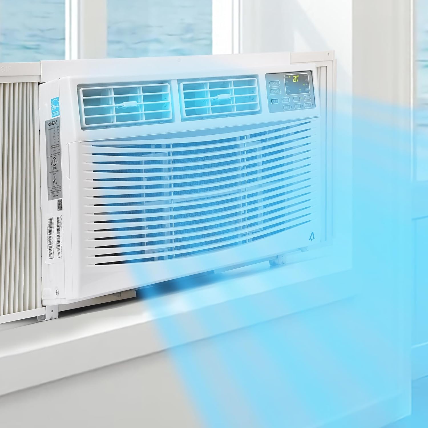 10000 Btu Window-Mounted Air Conditioner, Cools Up to 450 Sq Energy Saving Window AC Unit with Wi-Fi Connectivity,Quiet Operation, Perfect for Bedroom or Living Room