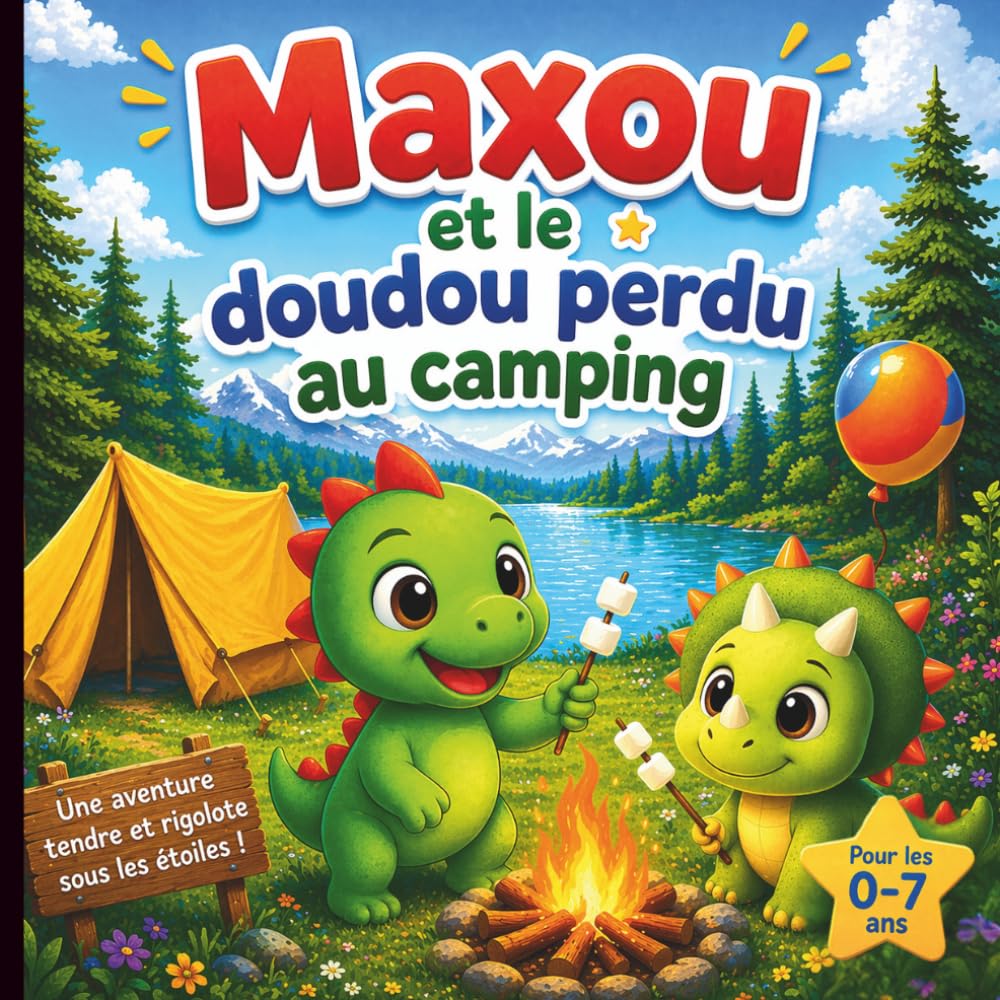 Maxou et le doudou perdu au camping: une aventure pour aider à grandir + 2 jeux inclus (Les aventures de Maxou)