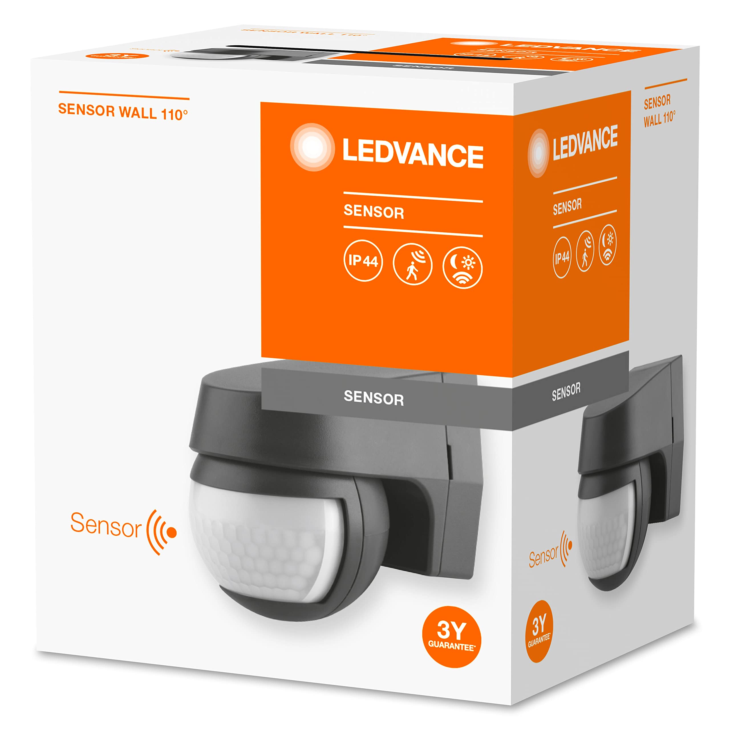 LEDVANCE Oprawa oświetleniowa: for ściana, SENSOR WALL 110DEG / 220…240 V, materiał: poliwęglan, IP44