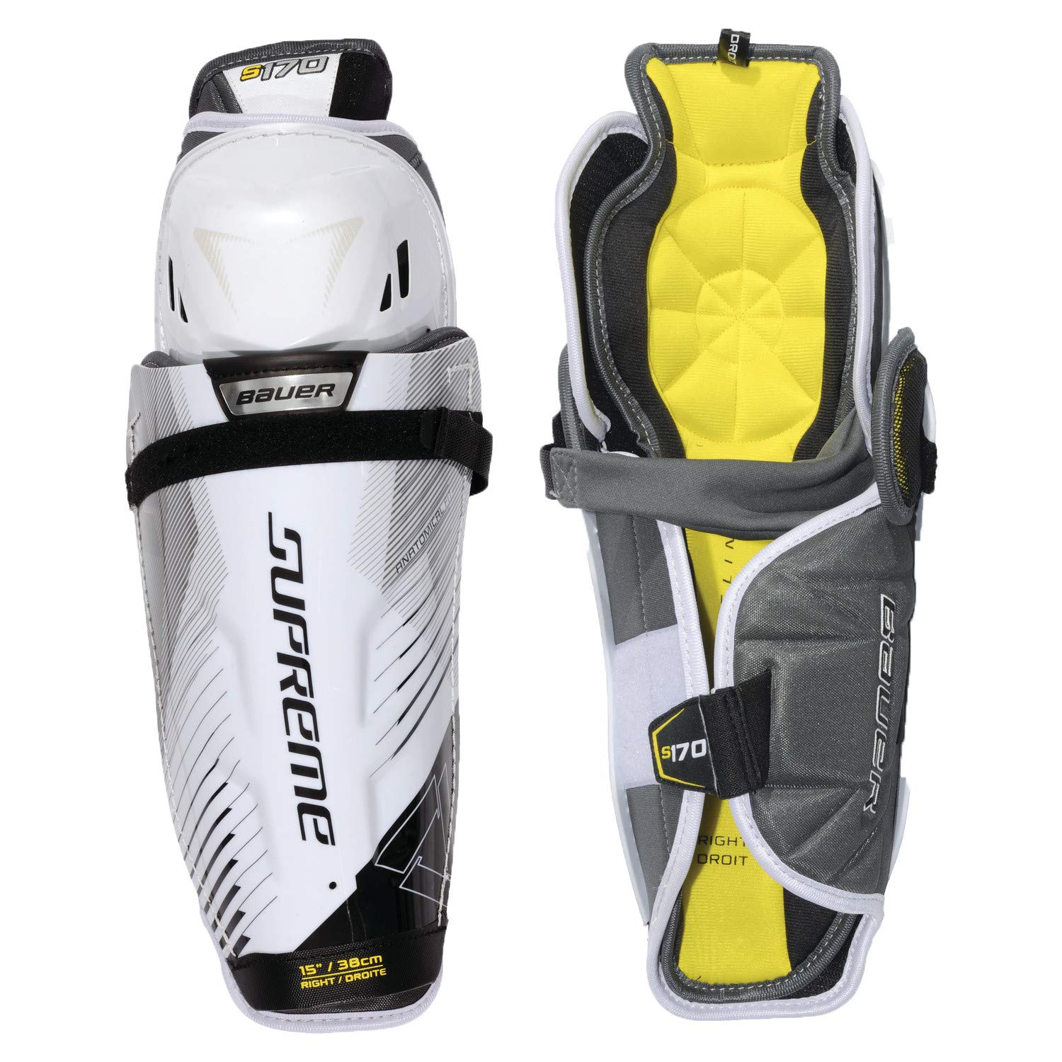 Bauer Supreme S170 Schienbeinschoner Senior, Größe:15 Zoll