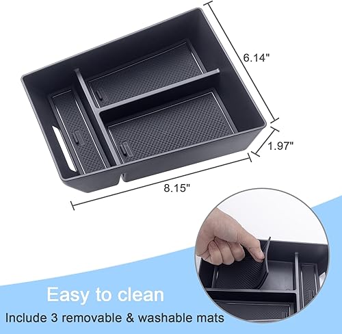 Miniatura 5 de JKCOVER Bandeja organizadora de consola central compatible con BMW X5 G05 X7 G07 (2019-2024) y X6 G06 (2020 2021 2022 2023 2024), accesorios caja de