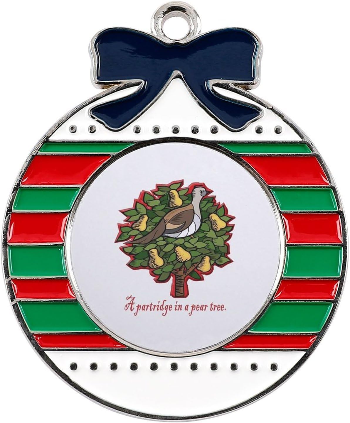 Christmas Ornament 2023A Partridge in A PEAR Tree Alloy Christmas Pendant Keepsake
