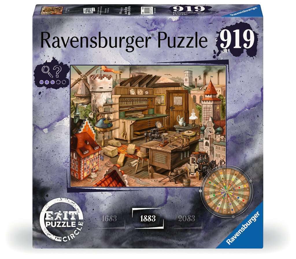 Ravensburger EXIT Puzzle 17447 - EXIT The Circle, Anno 1883 - Escape Room Puzzle mit 919 Teilen, ab 14 Jahren