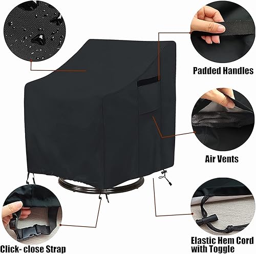 Miniatura 3 de Adirondack - Fundas para silla, fundas giratorias para silla de salón al aire libre, 1 paquete, (30 pulgadas de largo x 34 pulgadas de ancho x 38.5