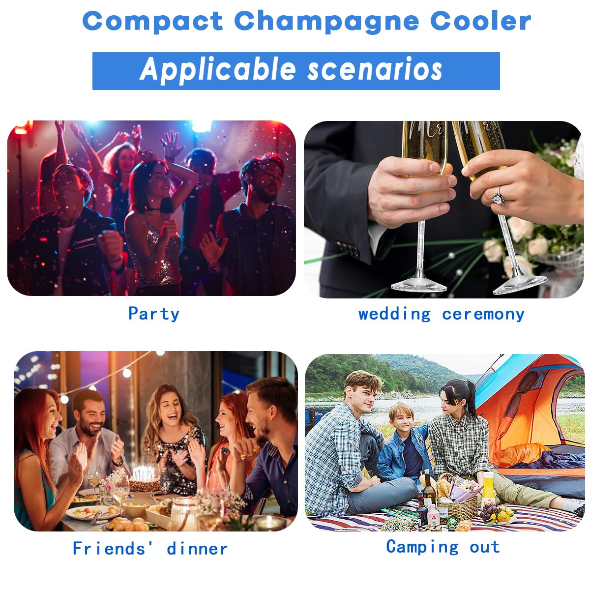HI FINE CARE Active Wine Cooler, Freezer Sleeve, Quick Cooling, Keeps Drink Cold, 2 Packs — Amazon image 6
