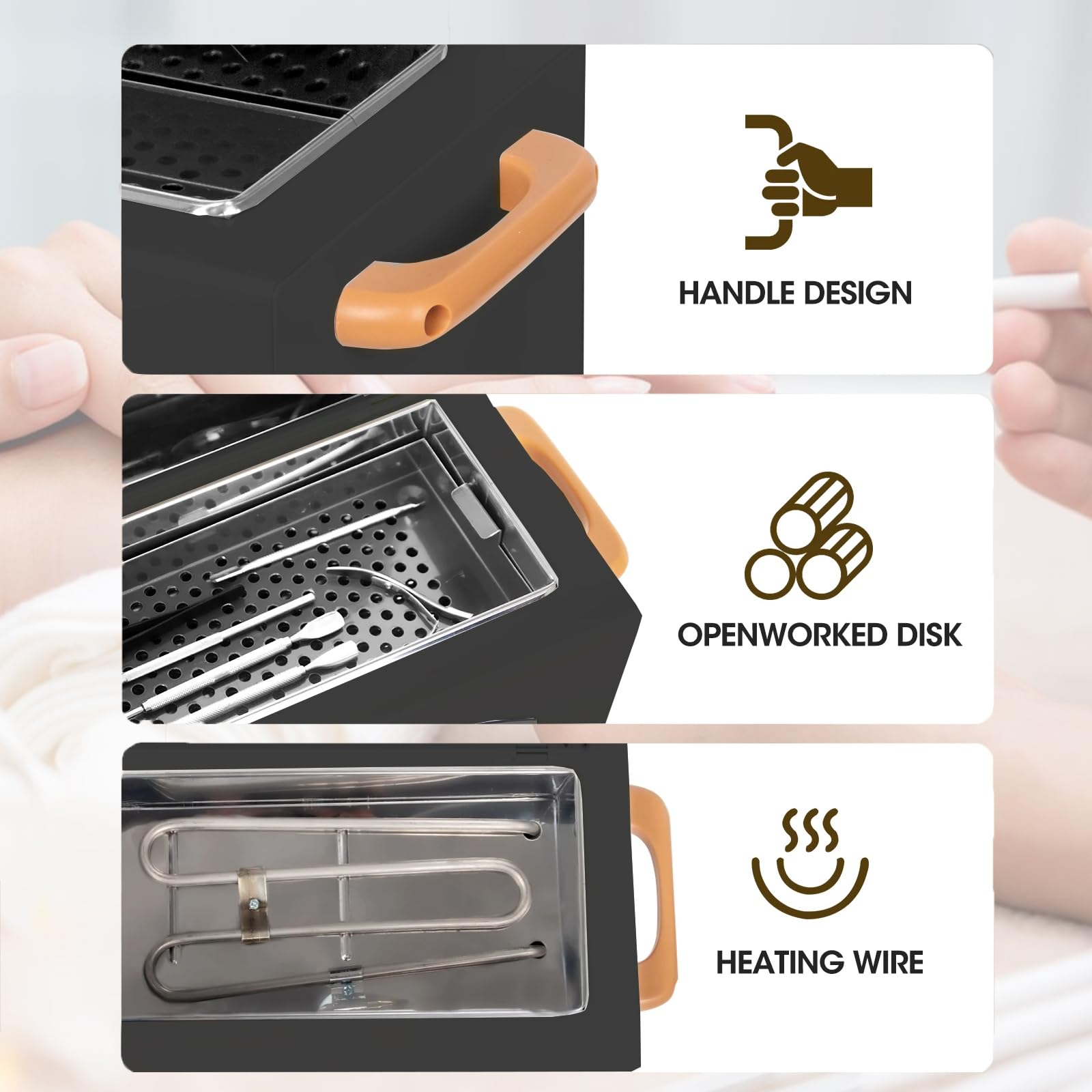 High Temperature Dry Heat Cleaning Box, 300W 1.5L