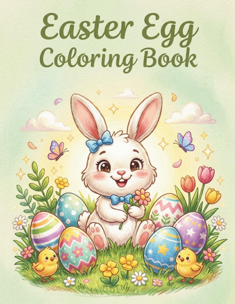 Easter Bunny And Egg Coloring Book For Kids: Adorable Bunny Adventures and Easter Egg Designs - A Fun Spring Activity Book for Toddlers and Kids Ages 4-8