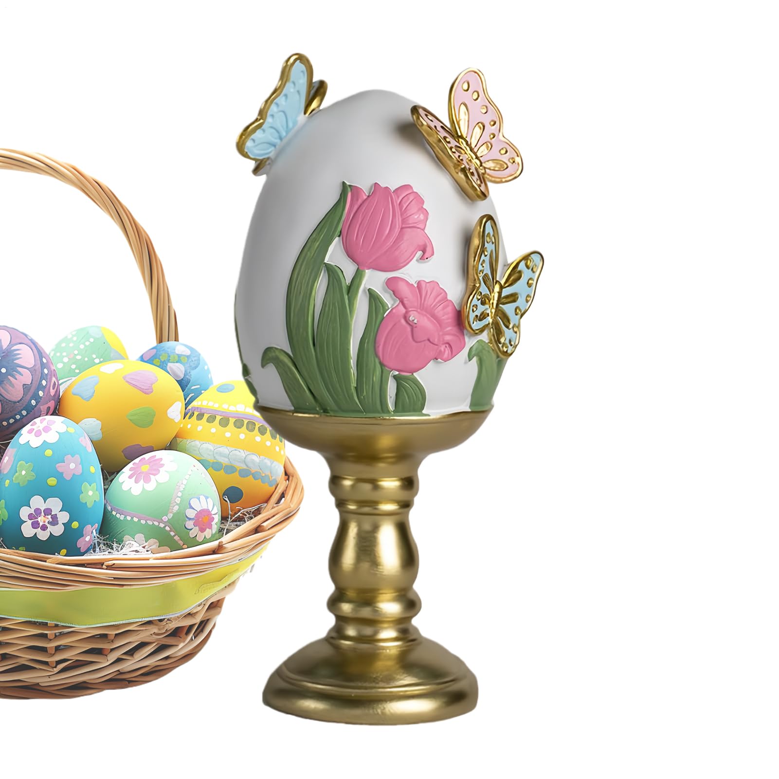Œuf de Pâques décoratif résine : la solution incassable pour votre table de fête