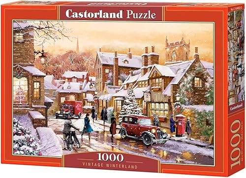 Castorland Castorland C-104802-2 - Rompecabezas de 1000 piezas, diseño vintage Winterland, invierno, nieve, adulto