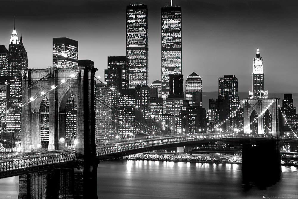 New York City at Night Poster