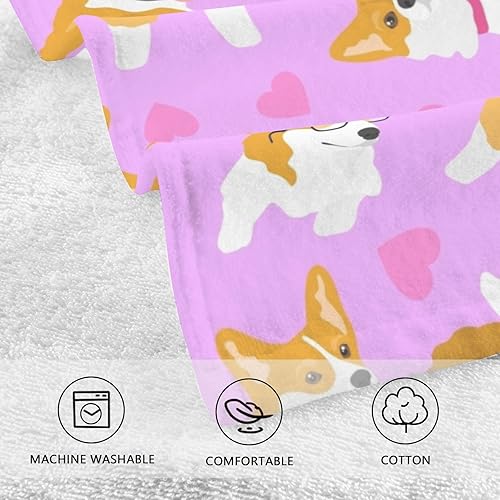 Miniatura 4 de ZOEO Juego de 2 toallas de mano de baño de color rosa, toallas absorbentes de algodón suave y transpirable para baño, cocina, hotel, spa, decoración